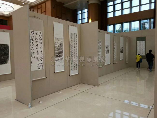 天津書畫展板效果圖